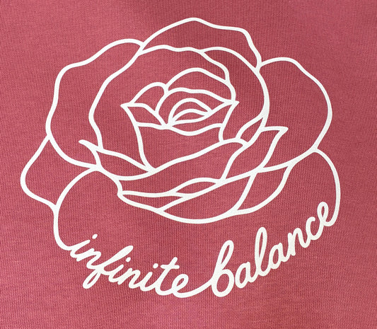 Women's Crew Neck Rose Sweatshirt - Antique Rose