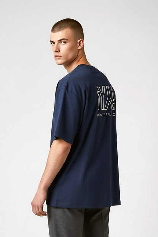 Mens Oversized T-Shirt - Navy Blue