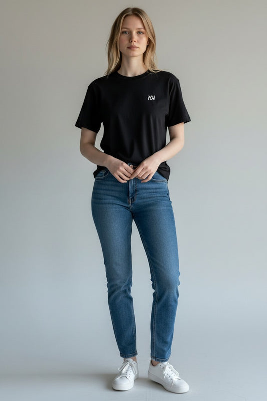 Women's Regular Fit T-Shirt - Black