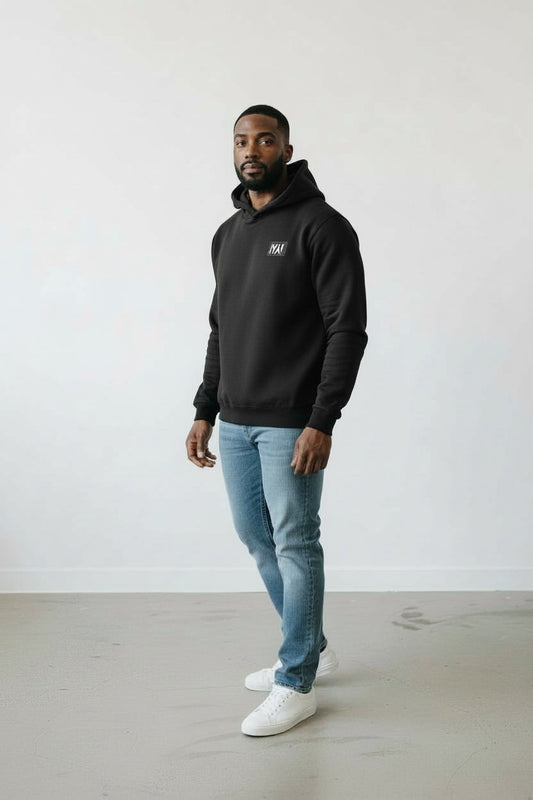 Mens Pullover Hoodie - Black